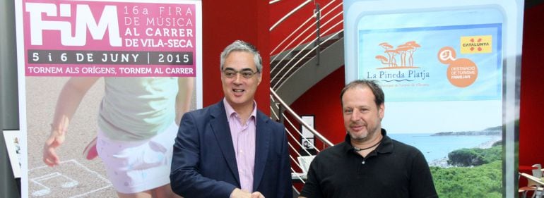 Josep Toquero, regidor de cultura (esquerra) i Pep Vergés, el director artístic del FiM.