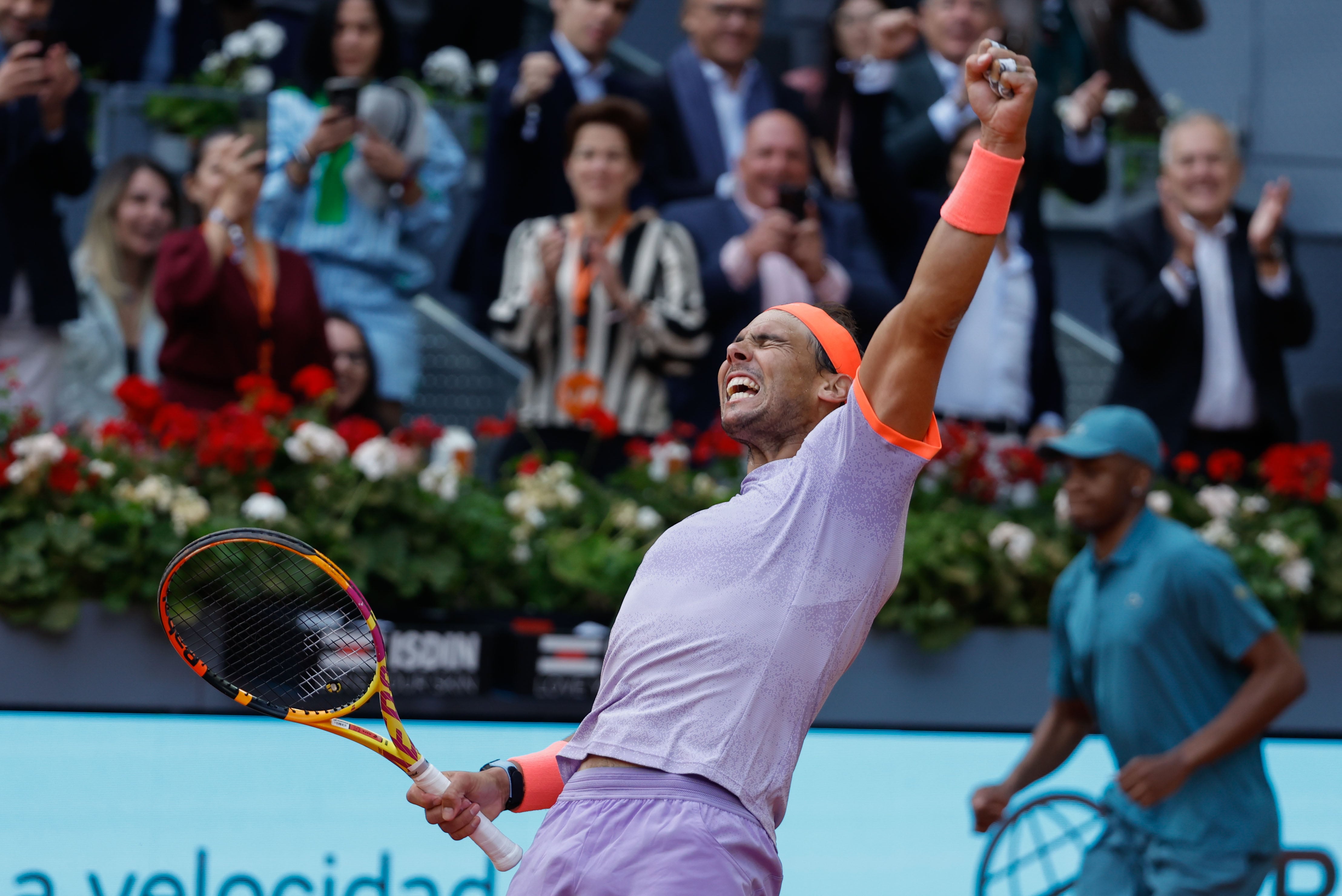 Rafa Nadal vs Pedro Cachín. Partido de tercera ronda del Mutua Madrid Open 2024