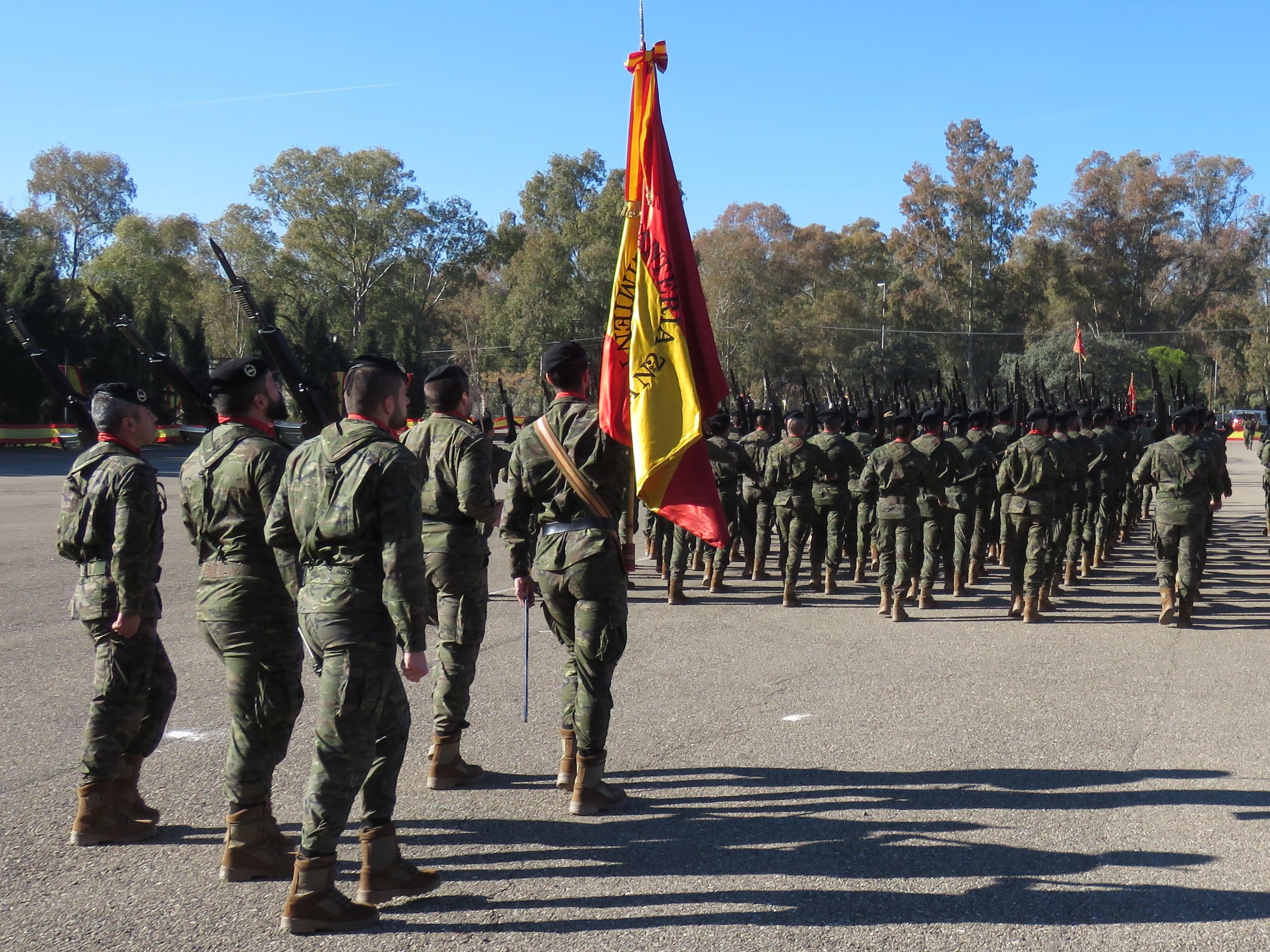 Parada militar en la Base de Cerro Muriano, Córdoba. ( Foto de archivo)