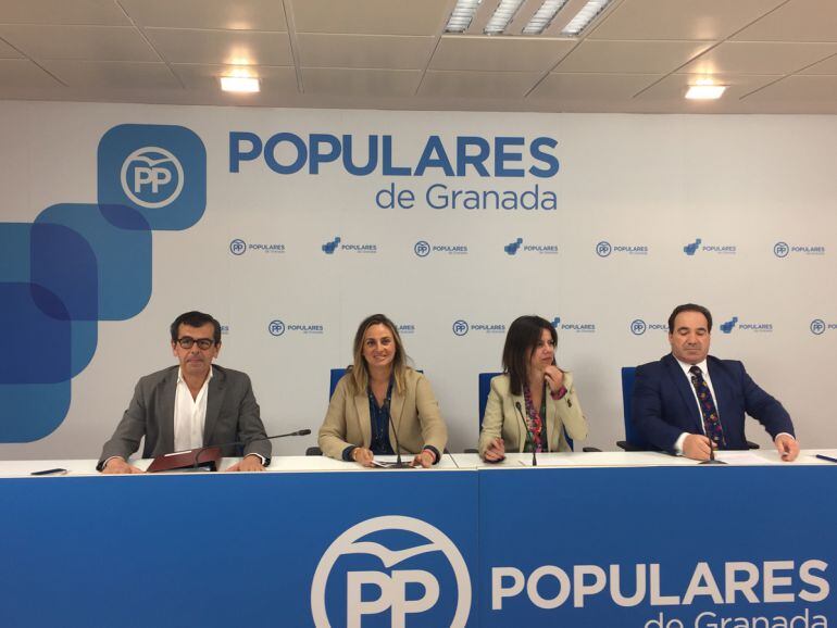 Los diputados del PP por Granada valoran en rueda de prensa los presupuestos de la Junta para esta provincia