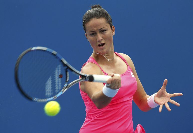 Arruabarrena, durante un partido en el Open de Australia