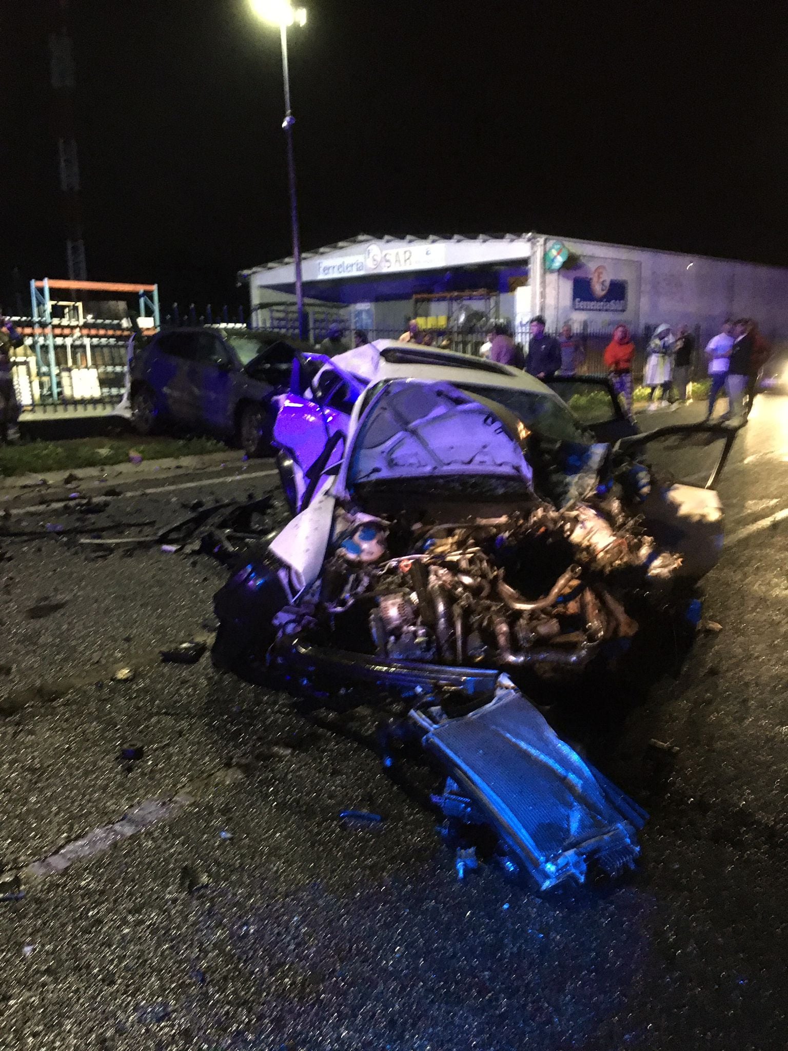 El accidente ocurrió pasadas las diez de la noche (foto: GES Mugardos)