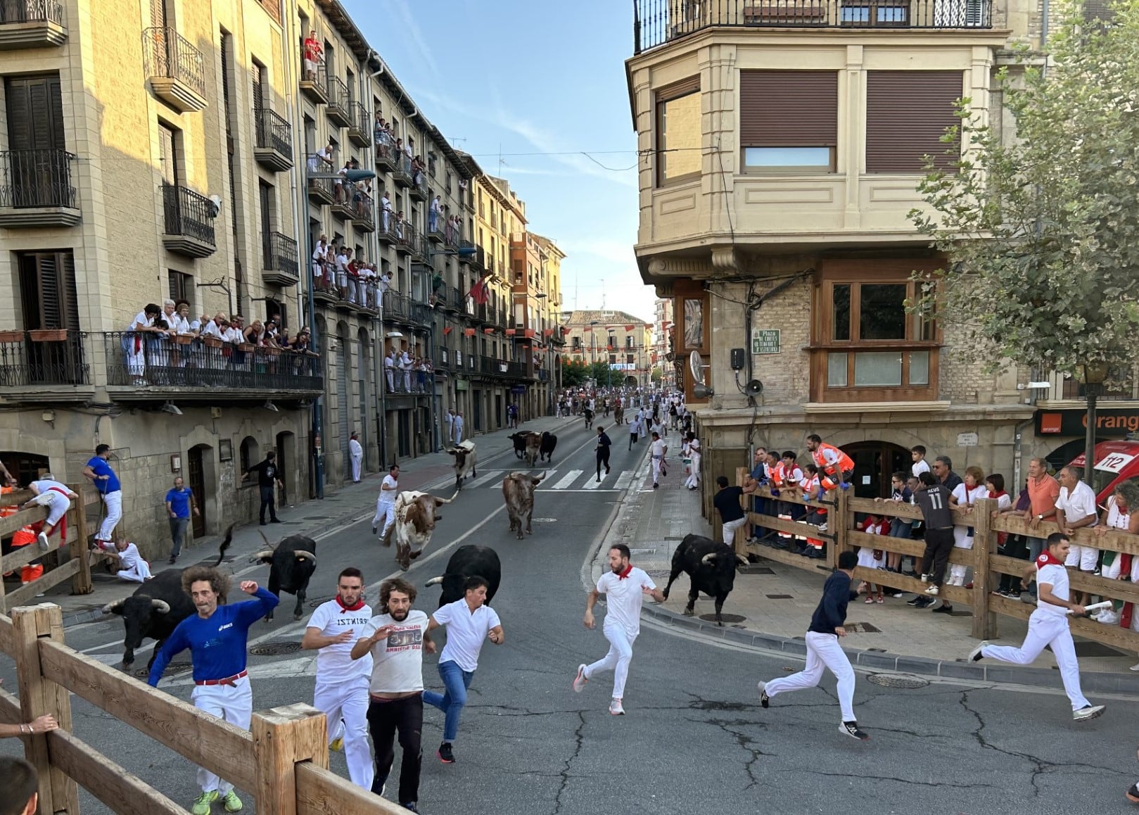 Segundo encierro de fiestas 2023 en Tafalla