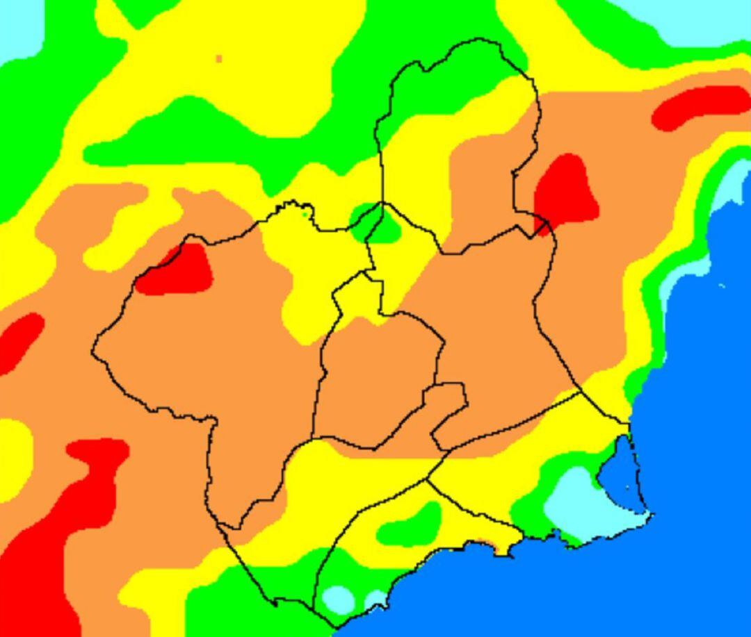 La ola de calor llega este miércoles a la Región de Murcia con aviso amarillo en Altiplano y Guadalentín
