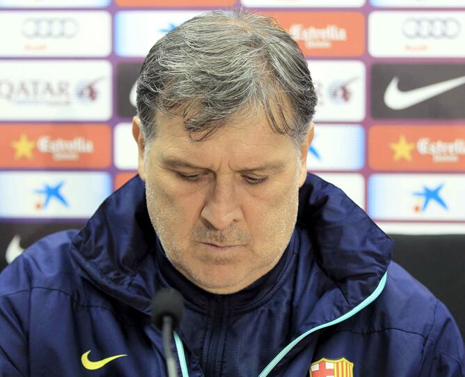 Tata Martino en rueda de prensa