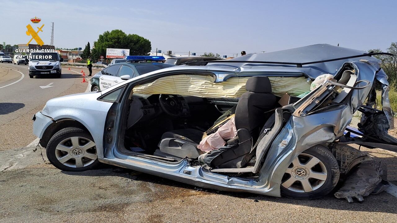 El accidente se produjo en Utebo