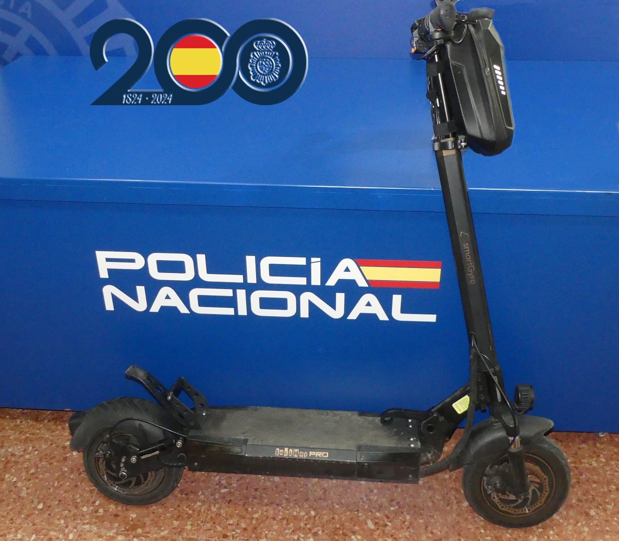 Uno de los patinetes recuperados por la Policía Nacional de Salamanca