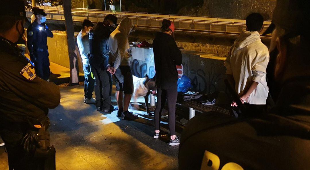 Botellones y sanciones por parte de la Policía Local