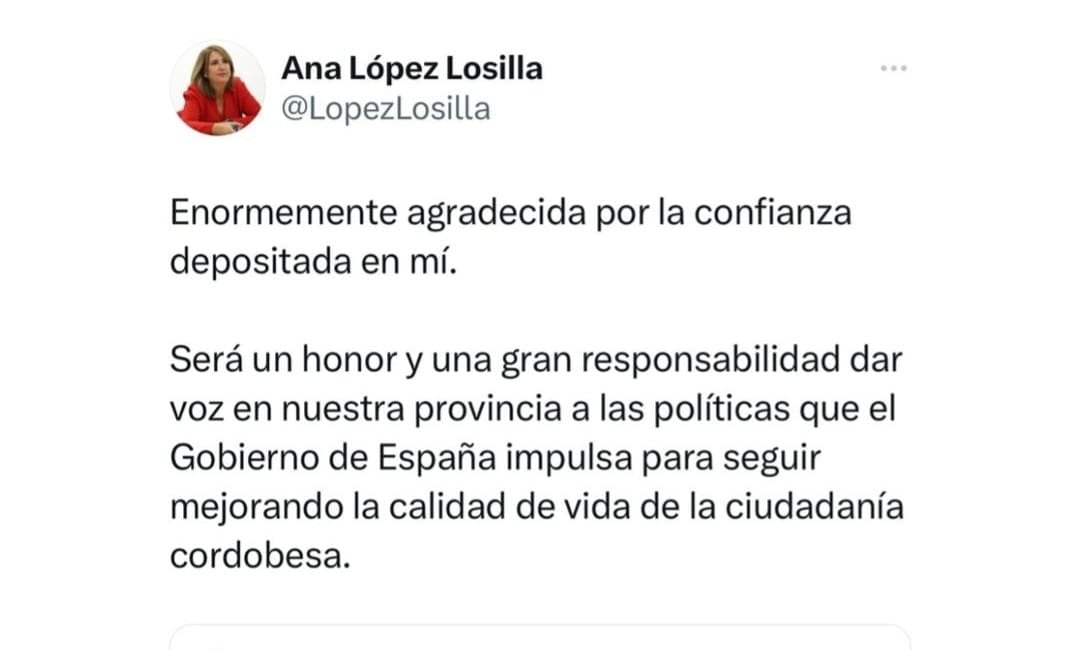 Ana López Losilla, la primera por la izquierda en la foto del Grupo Municipal Socialista en el Ayuntamiento de Córdoba