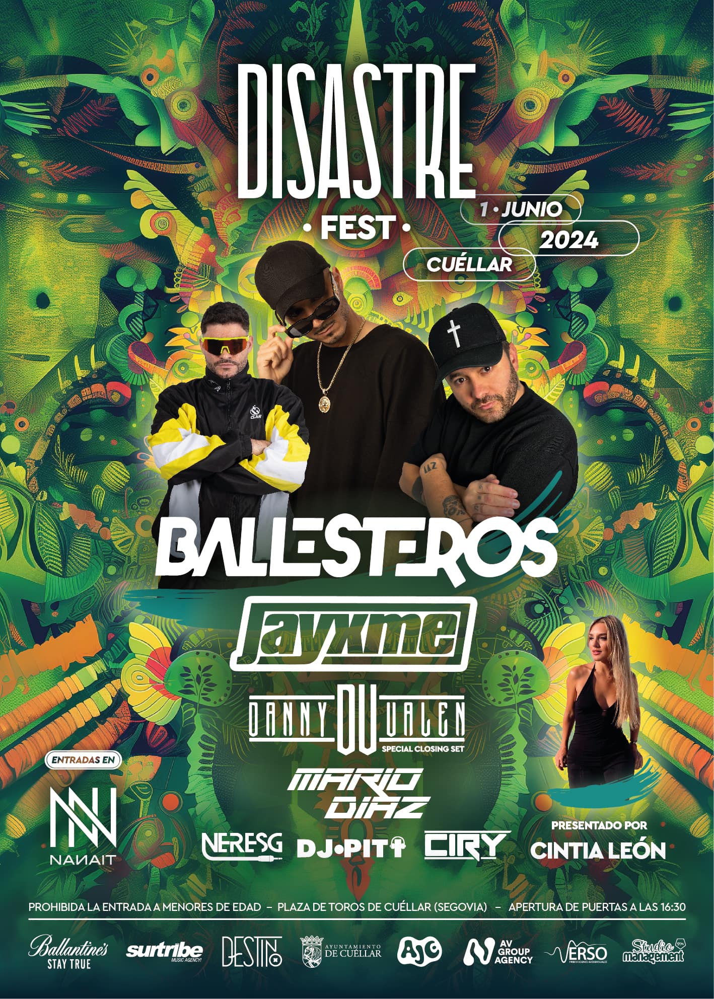 Cartel anunciador del I Disastre Fest en Cuéllar