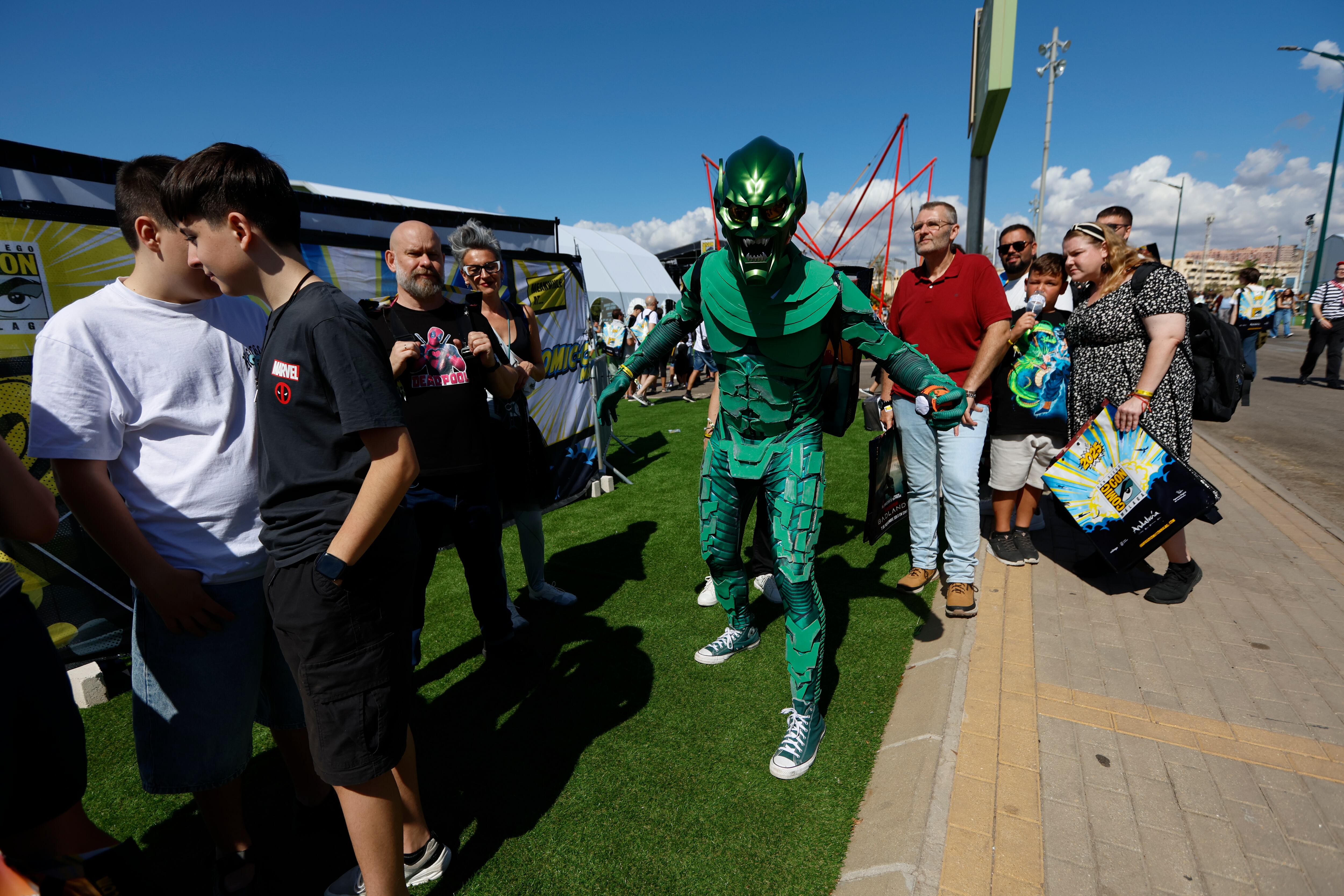 Asistentes durante la jornada de inauguración este jueves en la primera San Diego Comic-Con en Málaga