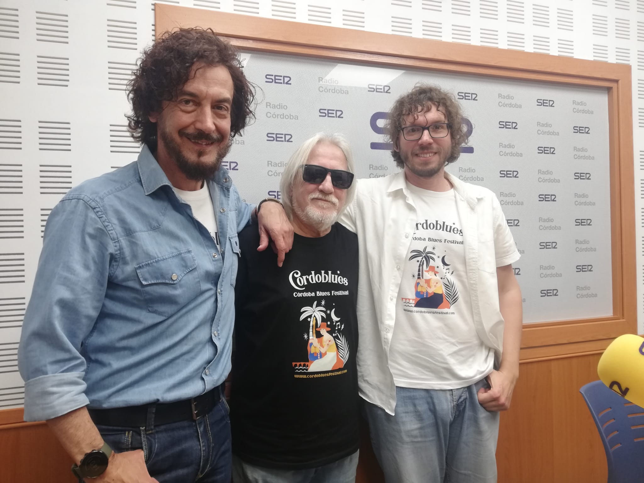 Pepe García Román, Jose m ª Aljama y Fran Vera en Radio Córdoba