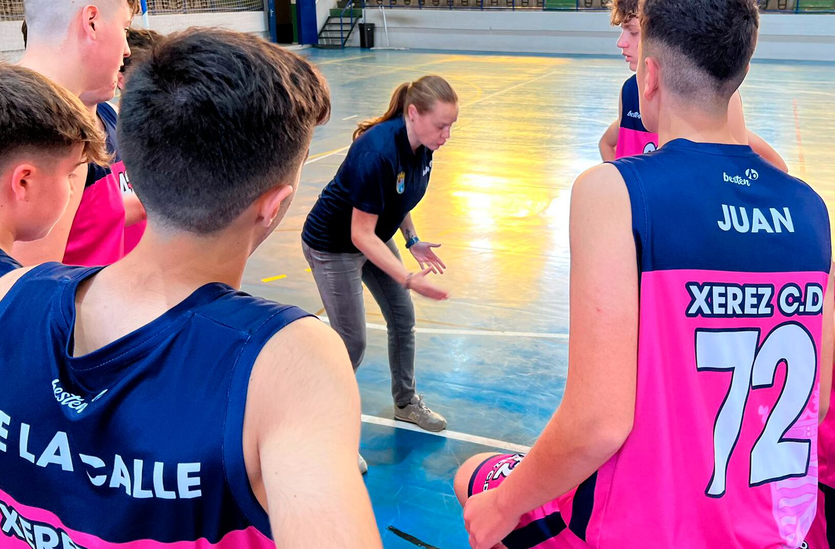 Aurora Vidal durante un entrenamiento