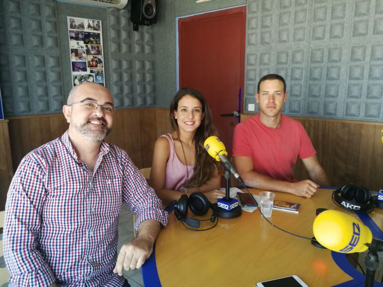 Vicent Roig, Gloria Santiago y Simón Planells