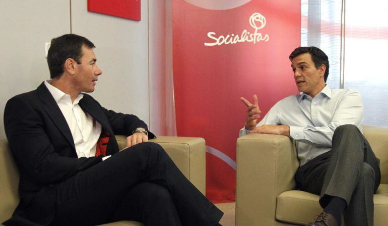 Tomás Gómez y Pedro Sánchez en una fotografía de archivo.