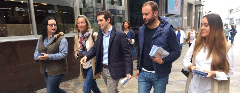 Pablo Casado, PP; en campaña en A Coruña