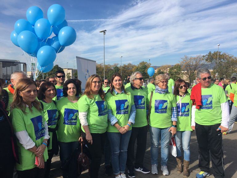 Participantes en la II Marcha por la diabetes