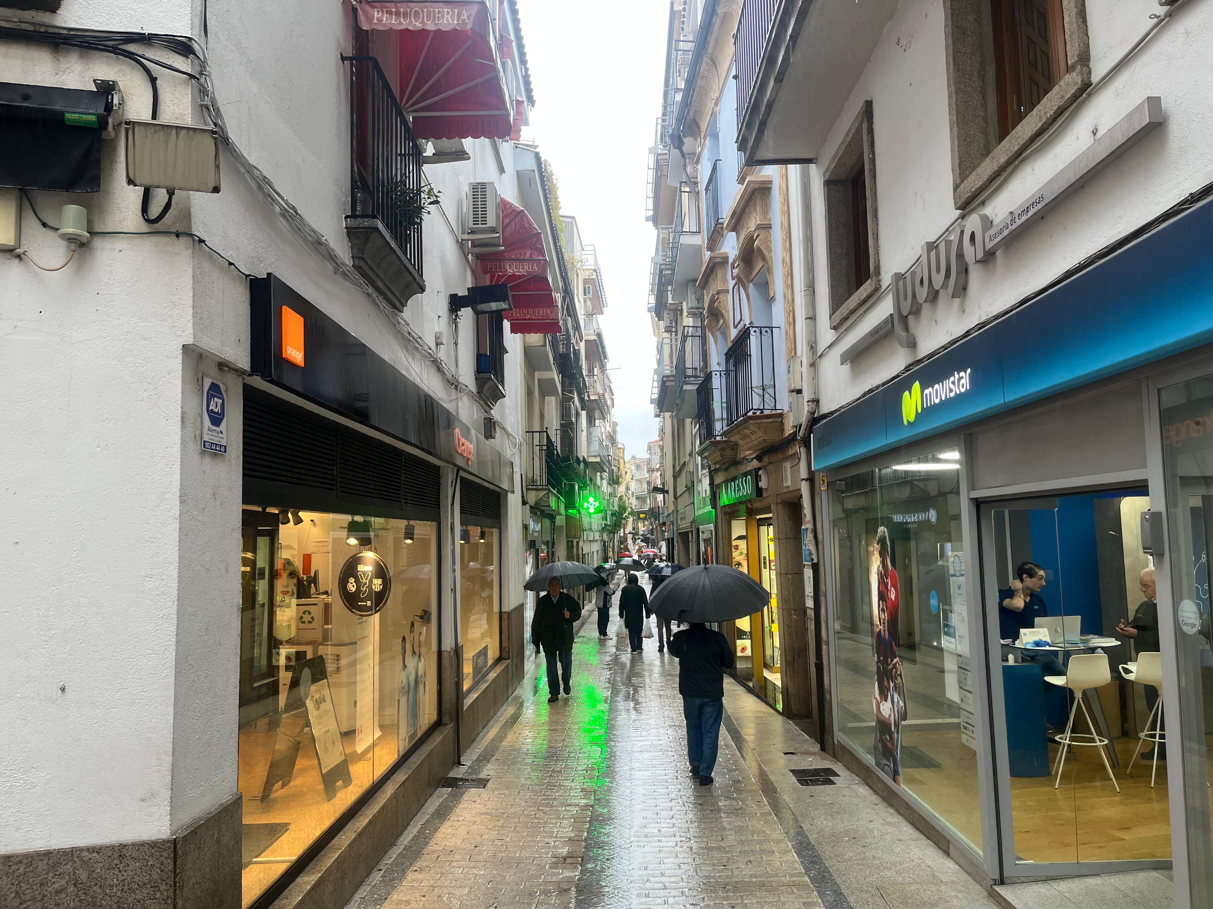 Calle del Sol en Plasencia.