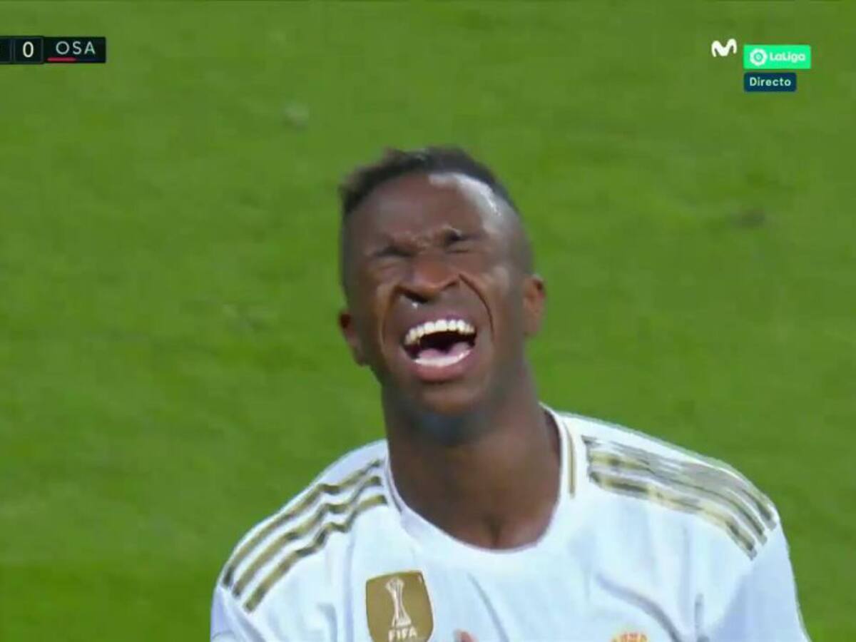Vinicius no pudo contener las lágrimas tras su primer gol esta temporada