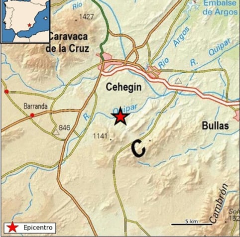 Terremoto de 3,5 en Bullas