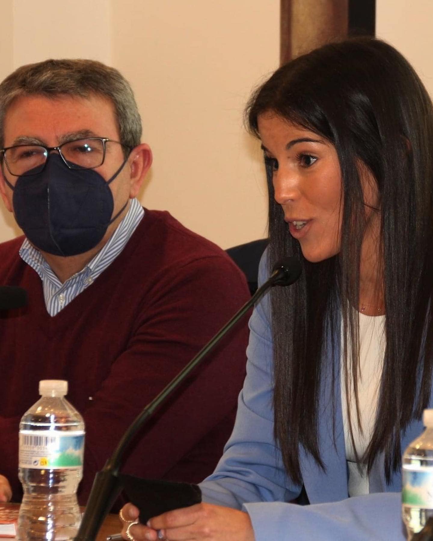 Mayca Jiménez, durante la presentación de su libro en Bailén.