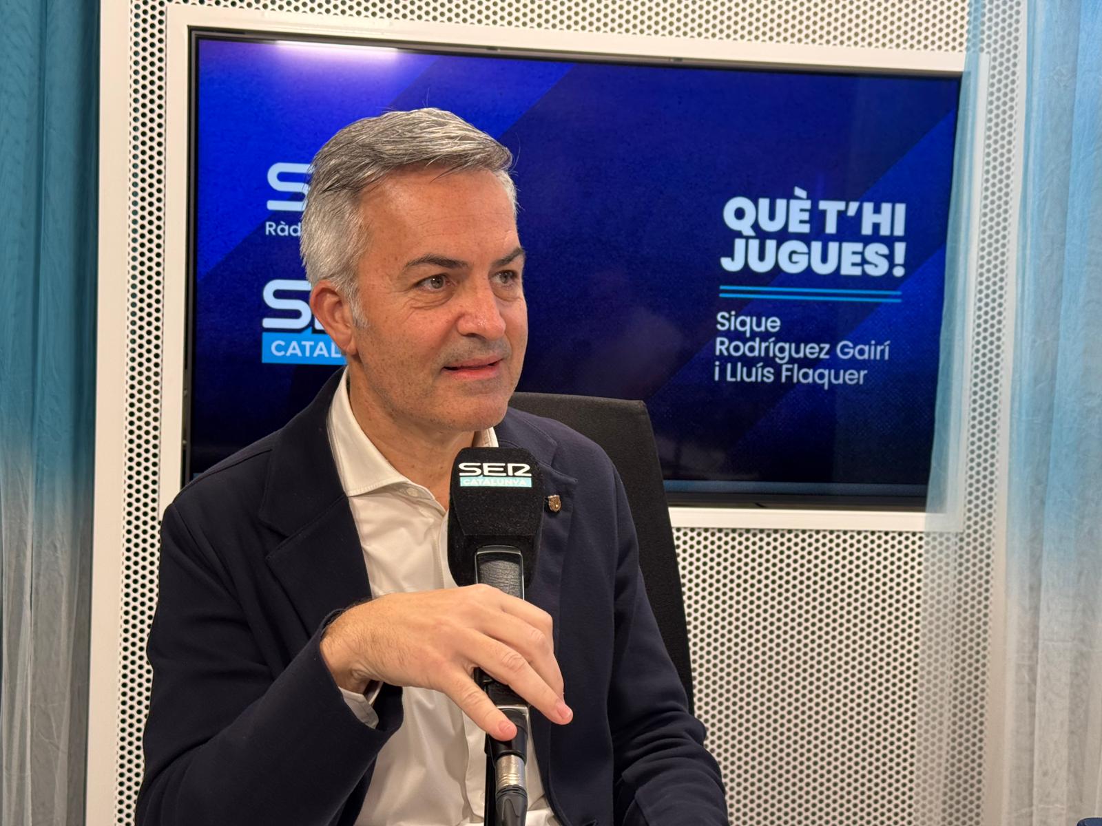 Víctor Font, durante la entrevista en 'Què t'hi Jugues'