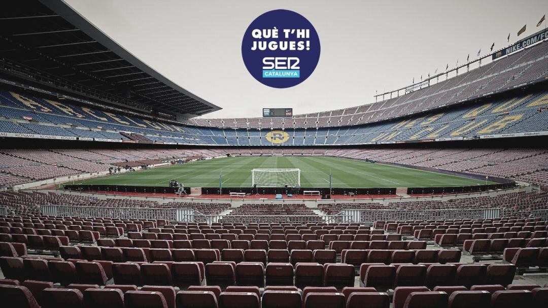 El Camp Nou sense públic, imatge del Barça - Las Palmas a porta tancada