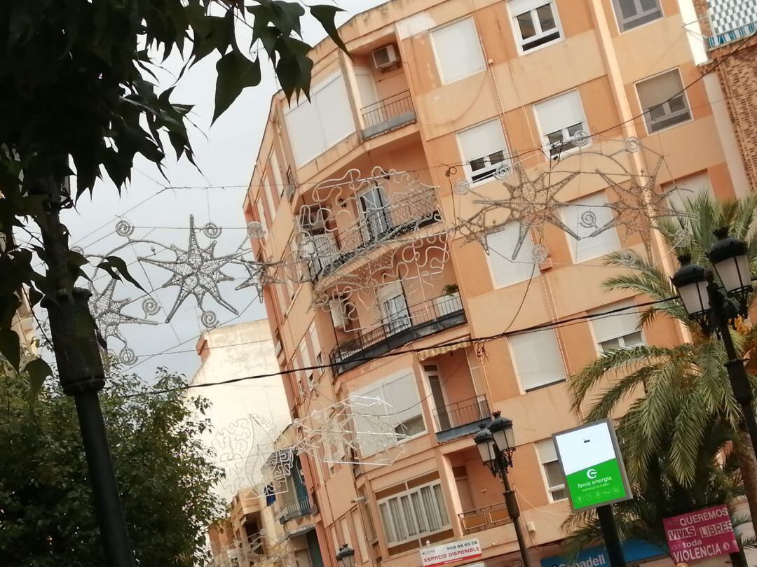 Alumbrado navideño en Sax 