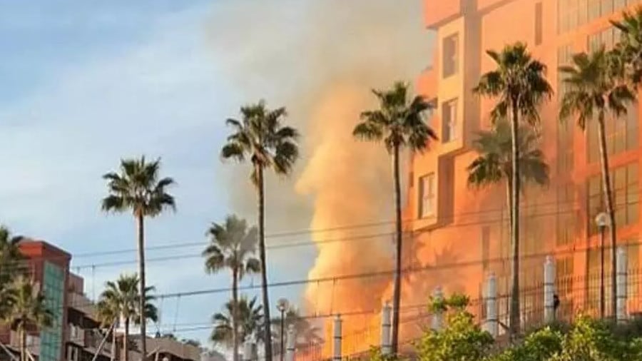 Incendio en un hotel de Benalmádena, este jueves