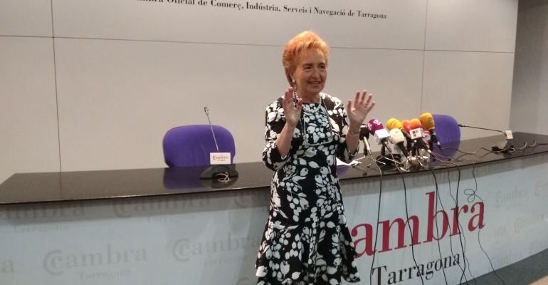 Laura Roigé a les dependències de la Cambra de Comerç de Tarragona.