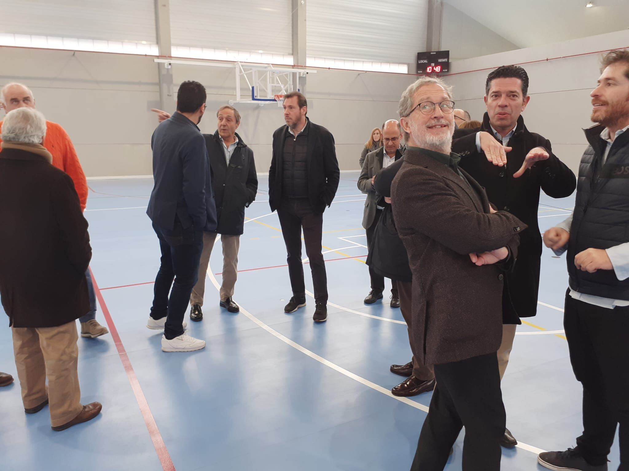 Inauguración del nuevo polideportivo, Barrio de Las Delicias