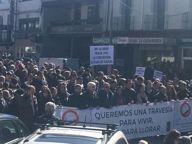 Manifestación en la travesía de San Rafael