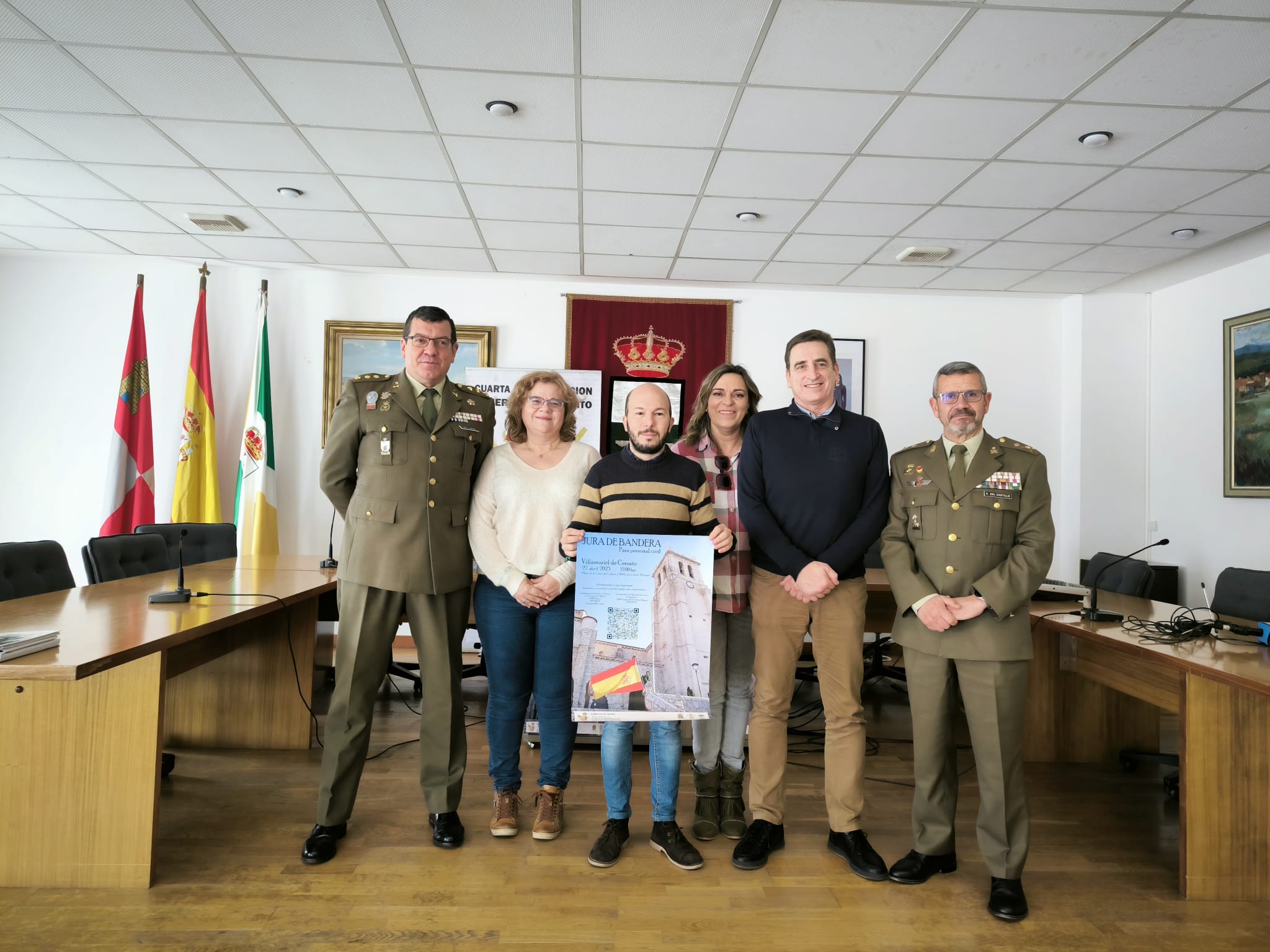 Villamuriel de Cerrato acogerá una Jura de Bandera Civil el próximo 27 de abril