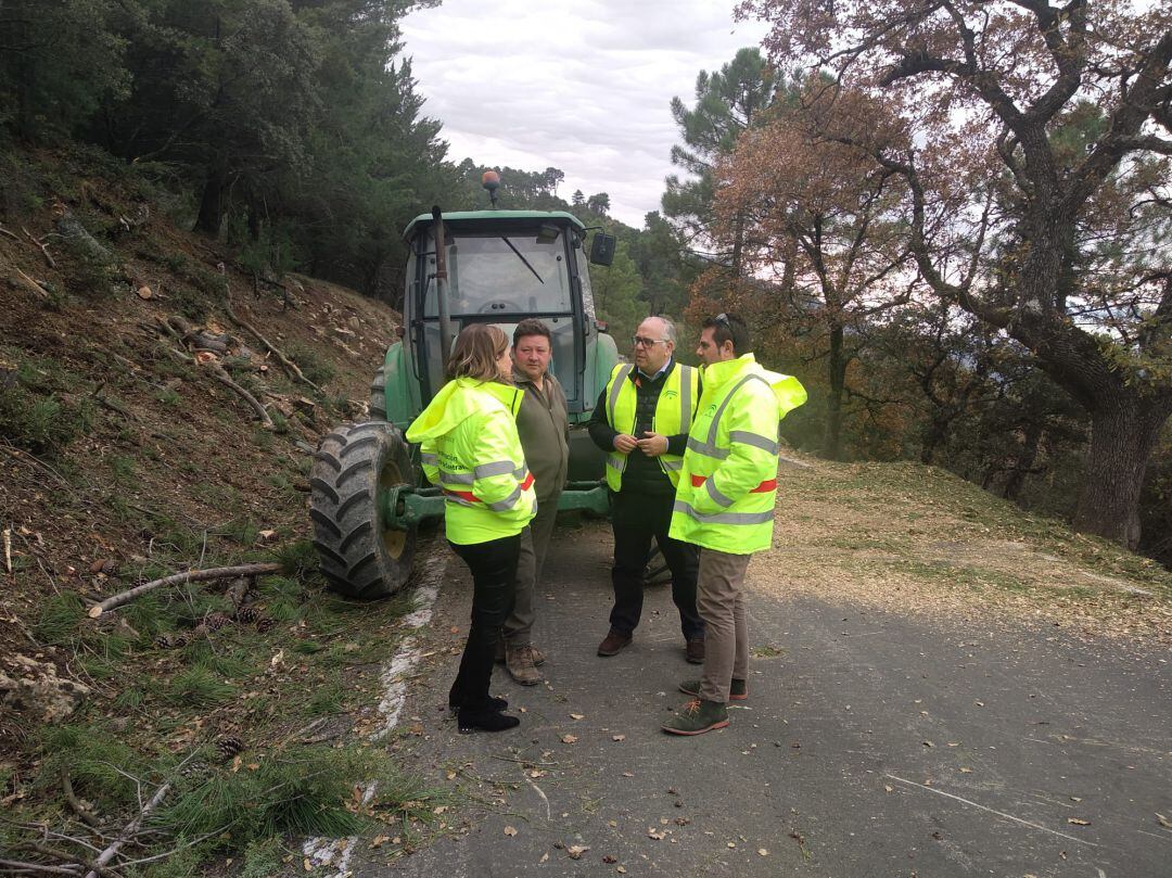 El delegado de Fomento, Jesús Estrella, visita las obras.