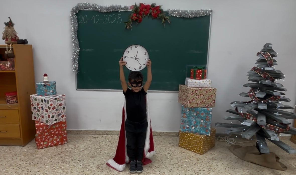 El paso del tiempo era el tema este año del concurso de RTVE del que el colegio de Bolea es finalista