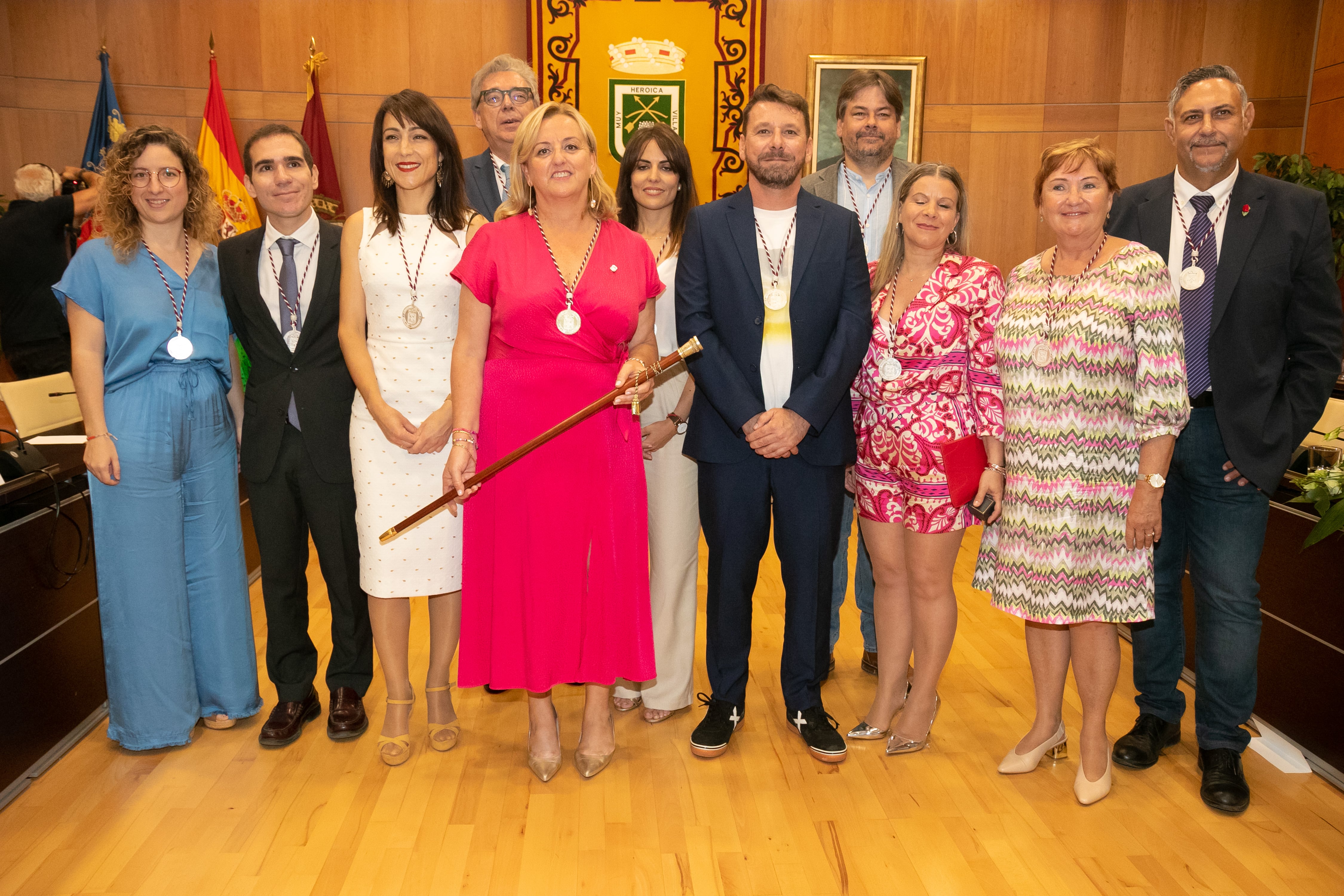 El equipo de gobierno de Calp, para la legislatura 2023-27, con Ana Sala como alcaldesa.