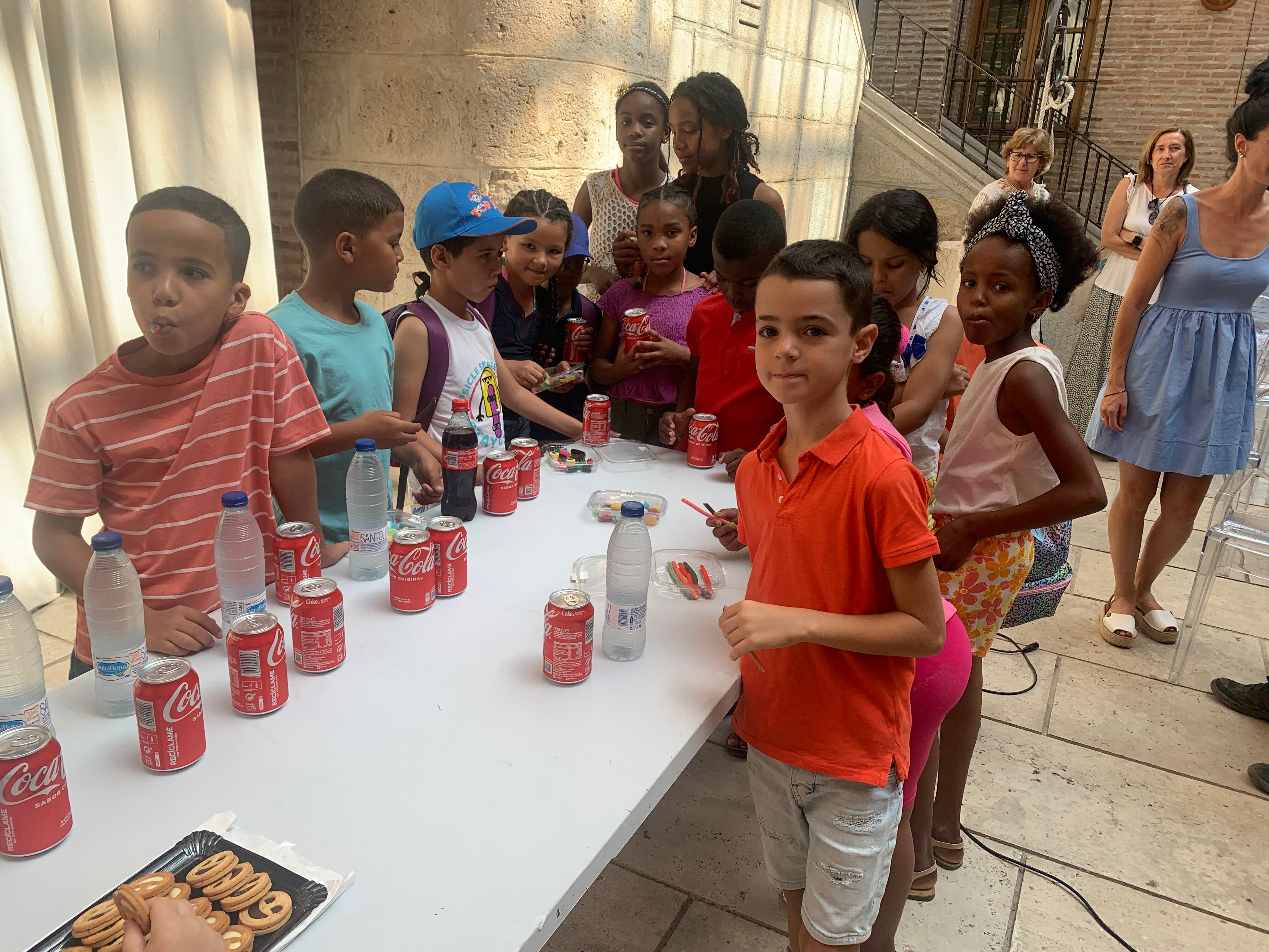 Recepción de los niños saharauis en el Ayuntamiento de Medina del Campo