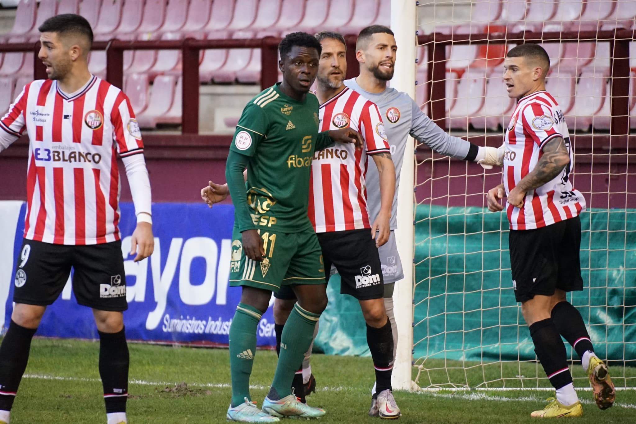 Zeidane Inoussa en su último partido con el Real Murcia