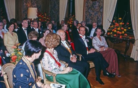 Walter Scheel recibe en 1977 a Juan Carlos y Sofía en Alemania