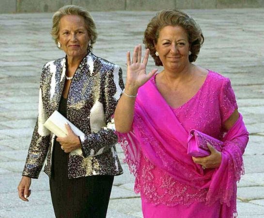 Rita Barberá, en la boda de la hija de Aznar en 2002