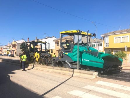 Obras en la CM-3114 en Motilla del Palancar