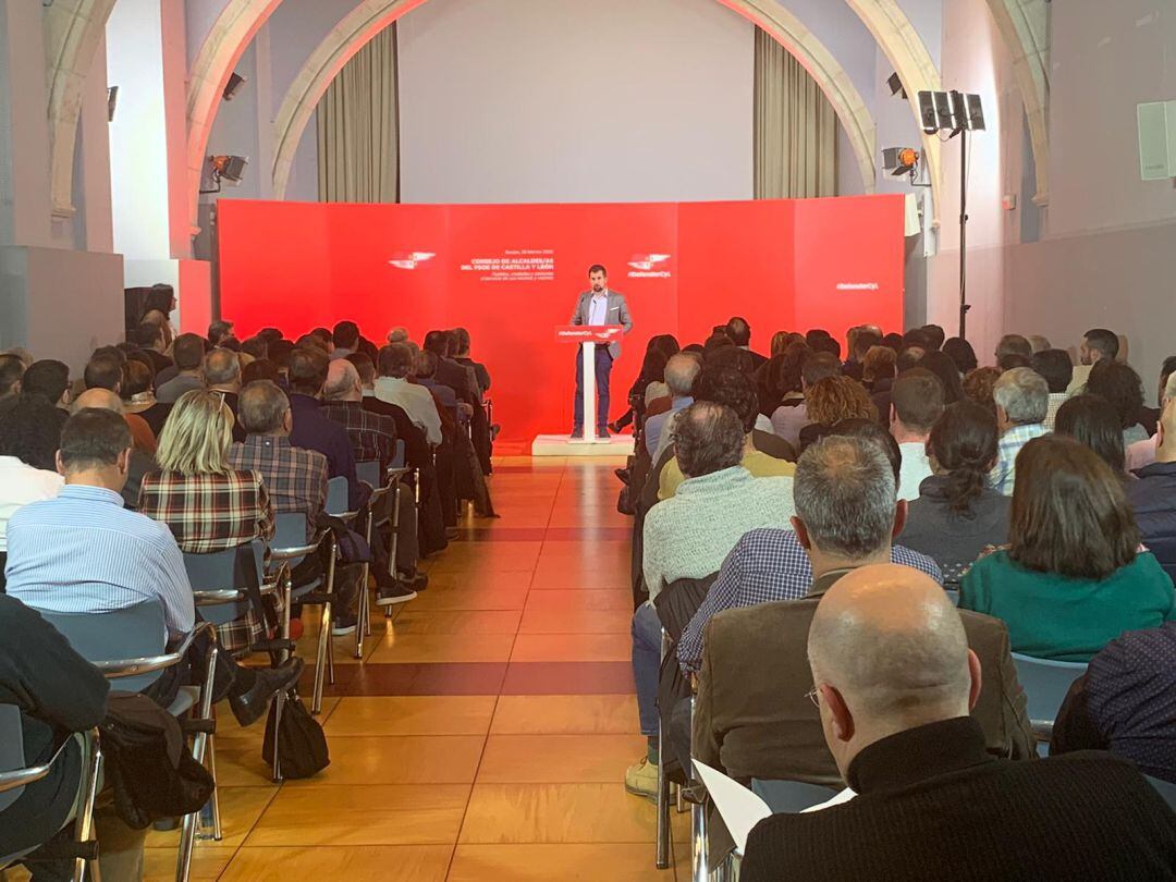 Luis Tudanca, en la apertura del Consejo de alcaldes socialistas de Castilla y León