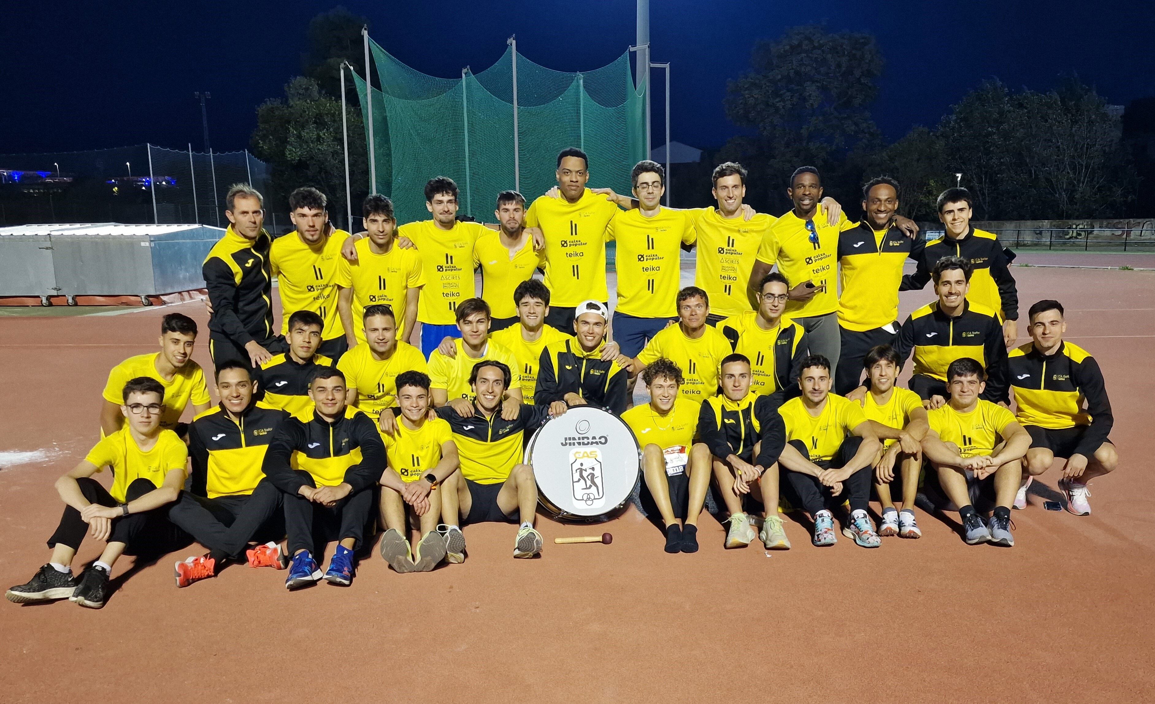 Equipo masculino el sábado en Gandia.