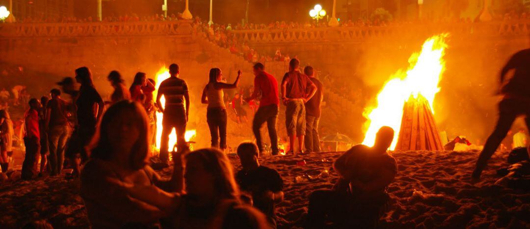 Celebración de San Juan en A Coruña