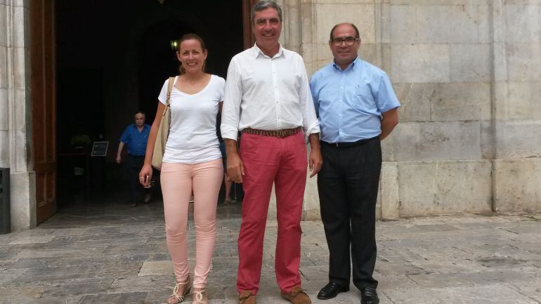 Albert Abelló, Josep Maria Prats i Cristina Guzmán conformen el grup municipal de CiU a l&#039;Ajuntament aquesta legislatura.