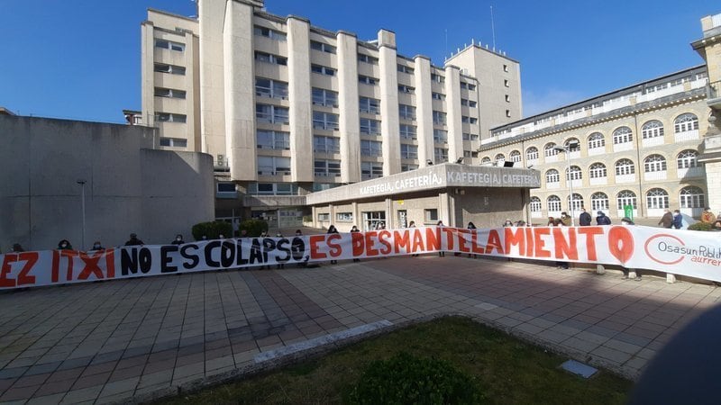 Movilización contra el cierre de las Urgencias en el Hospital de Santiago