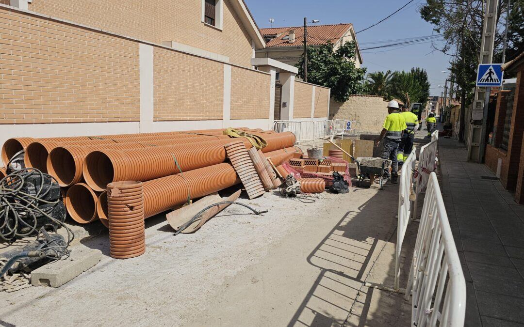 Las obras de colectores en el municipio