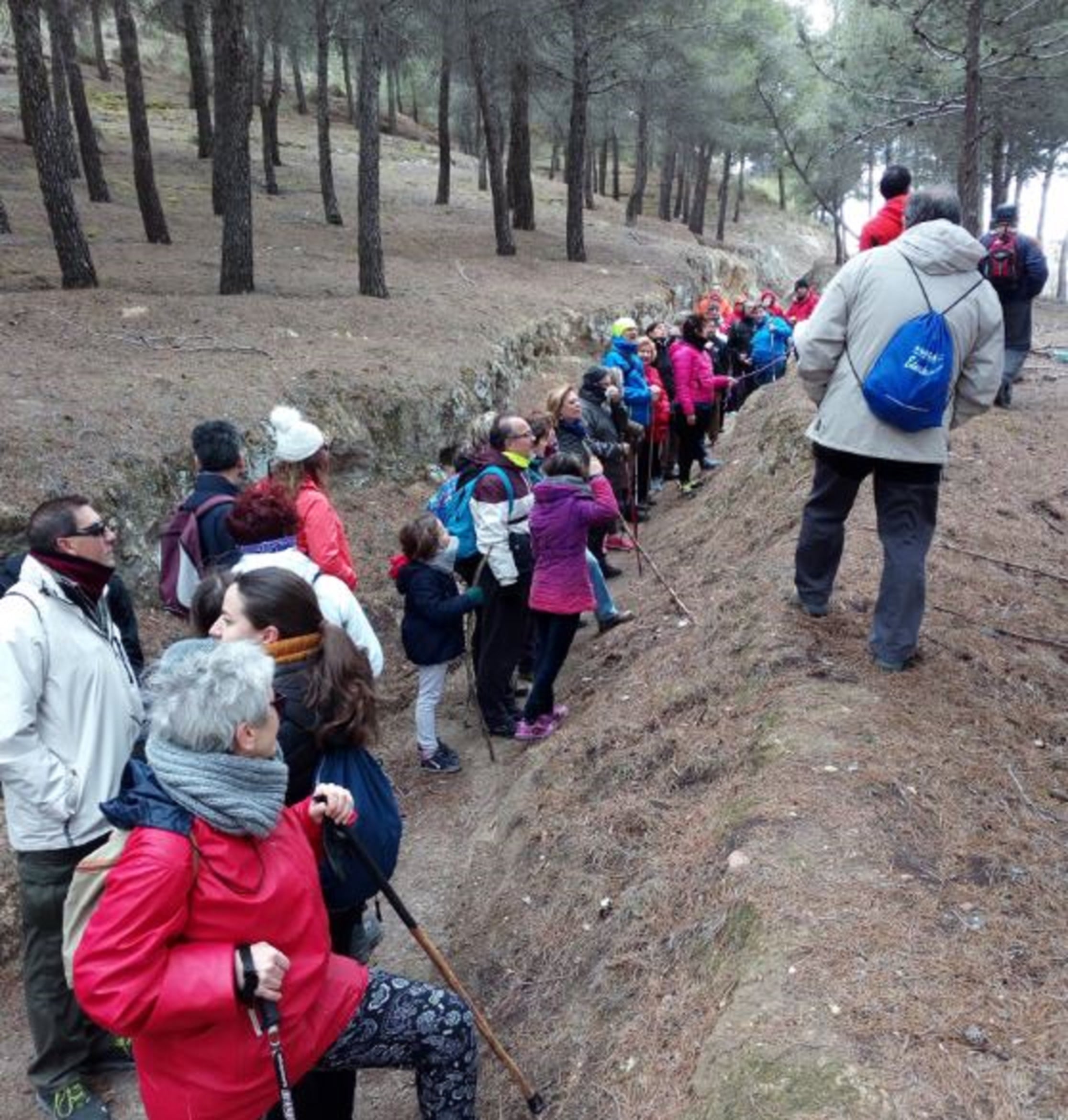 Senderismo por las trincheras.