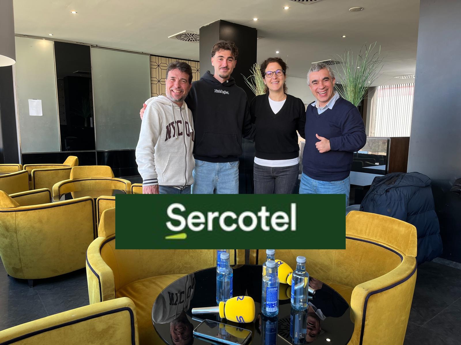 Izan Llinares , jugador del Alcoyano, en el hotel Sercotel Ciutat d´Alcoi