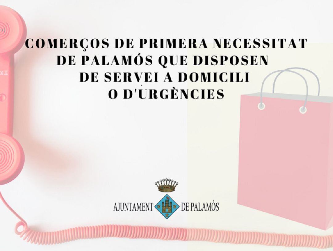 Palamós i Figueres han fet llista d'establiments que porten a domicili.